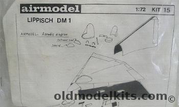 Airmodel 1/72 Lippisch DM1, 15  plastic model kit